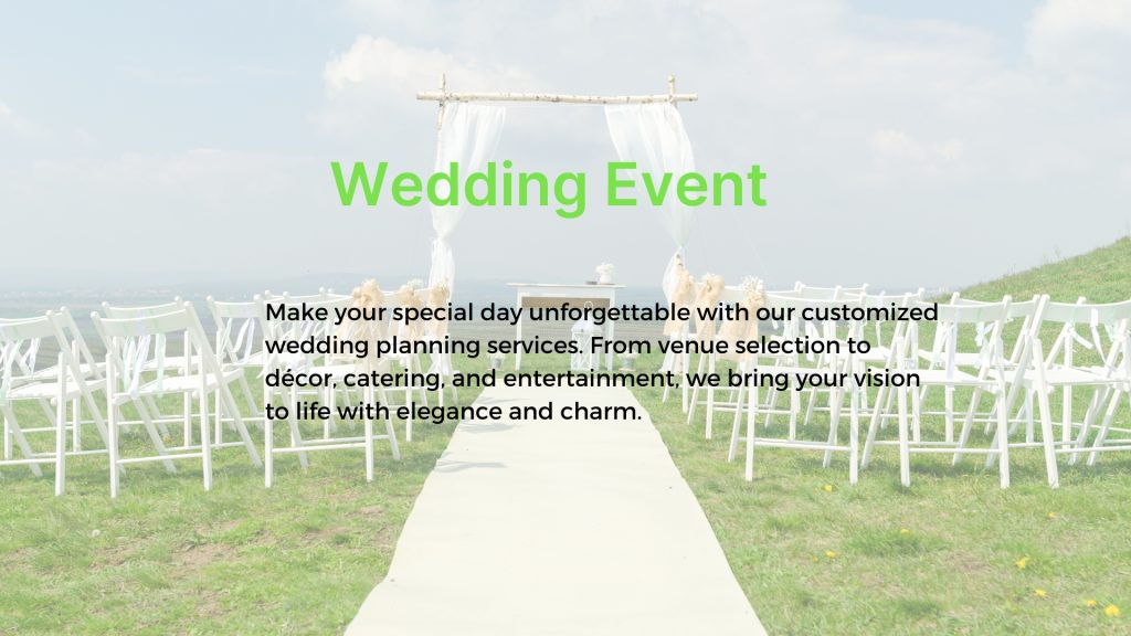 Wedding event